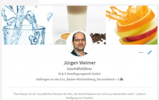 LinkedIn-Profil Jürgen Weimer
