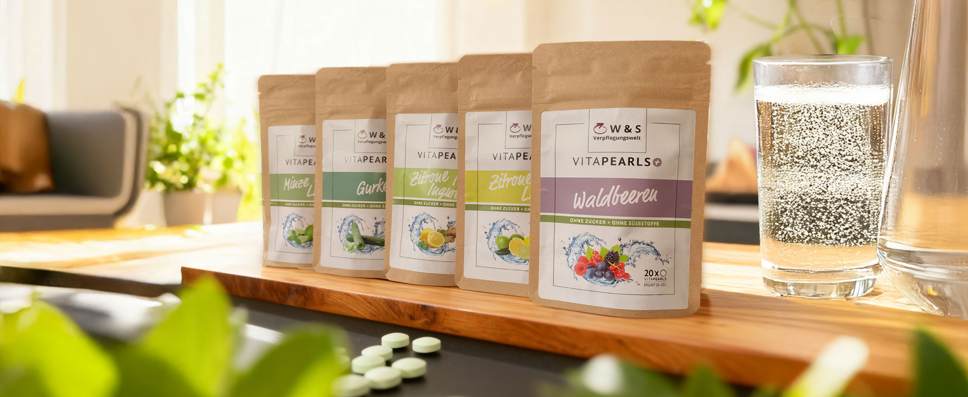 W & S VITAPEARLS in 5 verschiedenen Geschmacksrichtungen