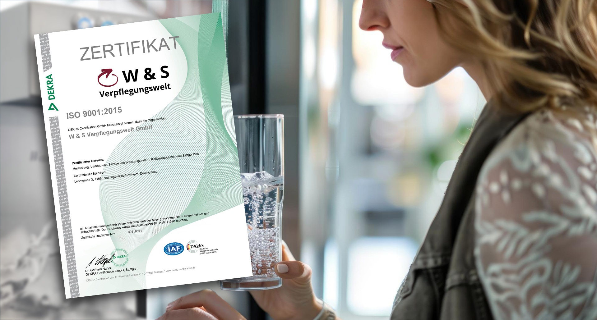 W & S Wasserspender – ISO 9001:2015 Zertifikat W & S Wasserspender - ISO 9001:2015 Zertifikat
