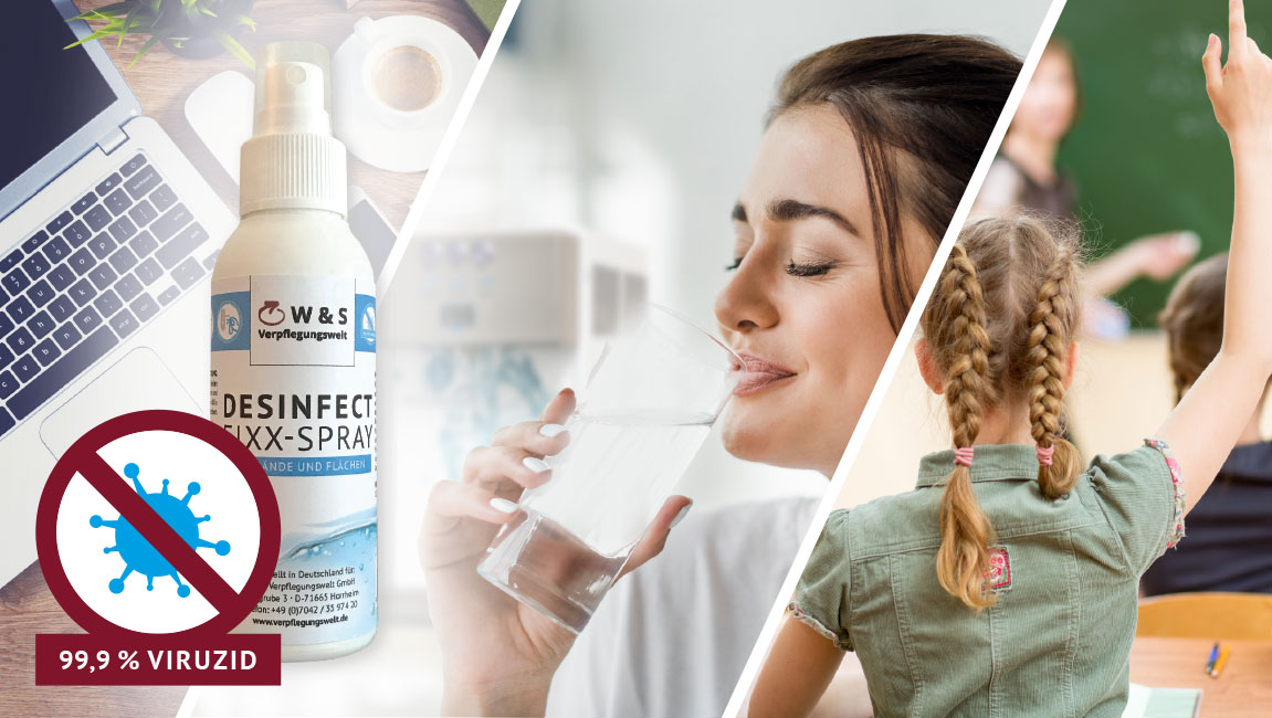Desinfektionsmittel Wasserspender