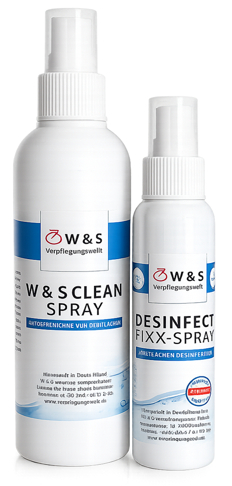 Die perfekte Hygienekombination für Wasserspender: W & S CLEAN SPRAY und DESINFECT FIXX-SPRAY Die perfekte Hygienekombination für Wasserspender: W & S CLEAN SPRAY und DESINFECT FIXX-SPRAY