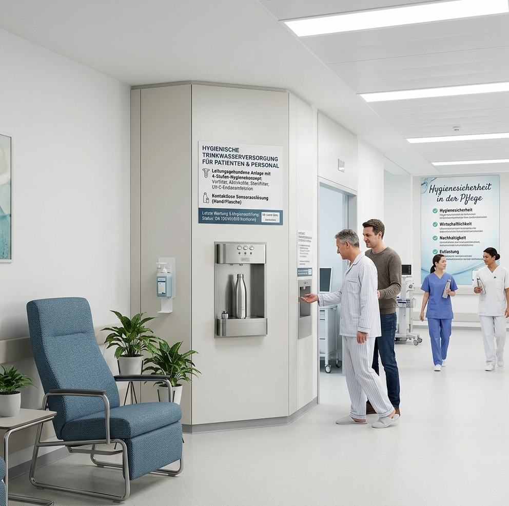 Wasserspender in Krankenhäusern